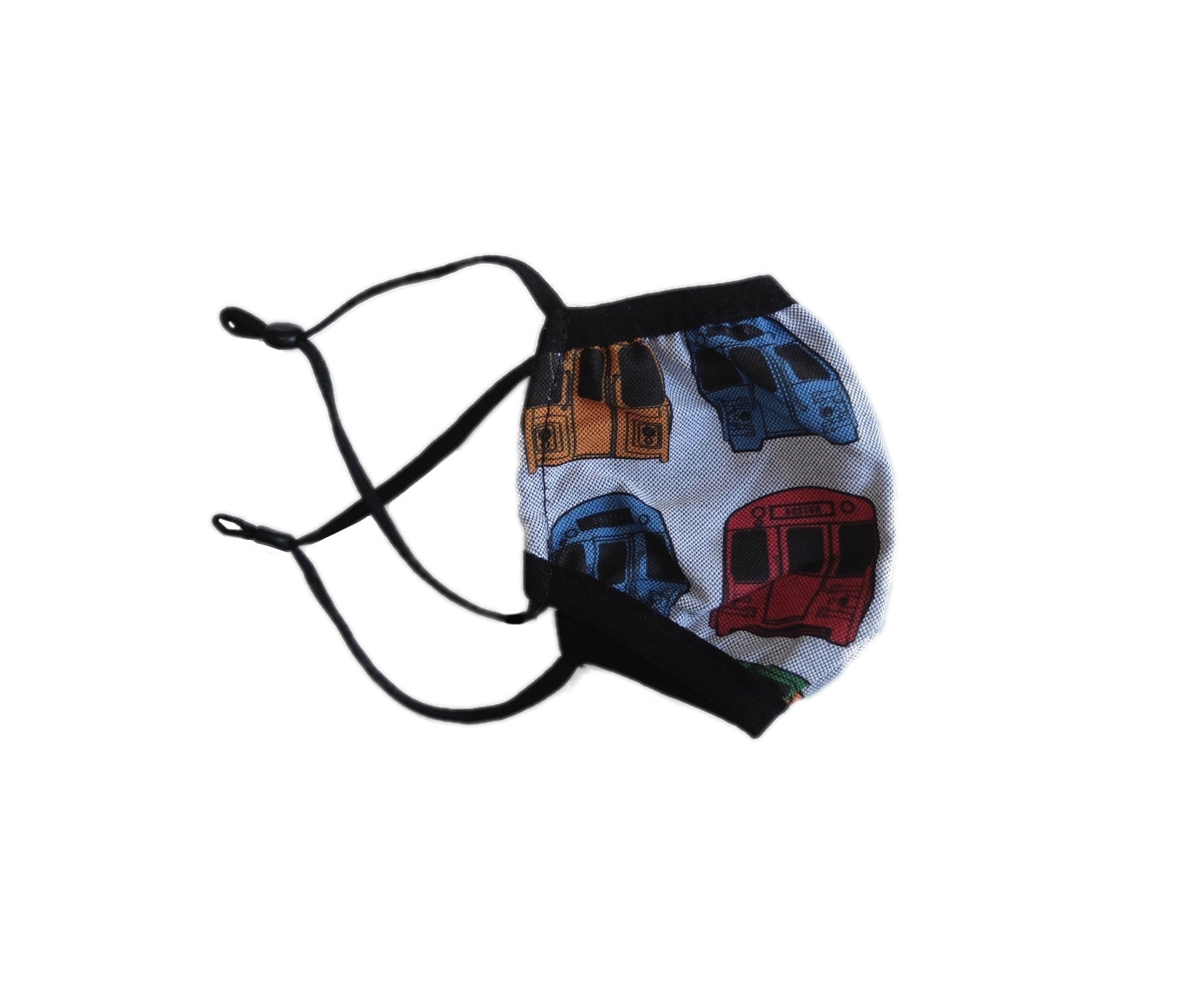 Kids MBTA adjustable facemask - side view